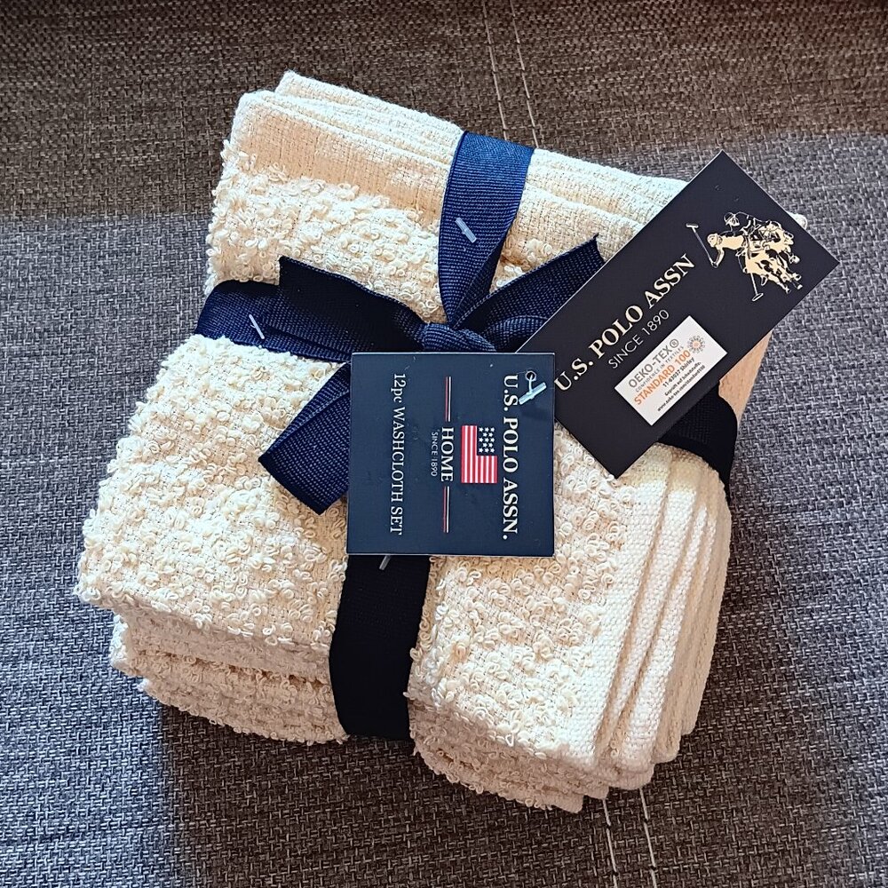 U.S. POLO ASSN. Wash Cloths (12 piece)